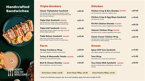 Our Menu - O'Briens Café