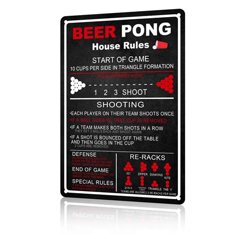 Beer Pong Rules Printable Beer Pong Rules, Beer Pong Instructions,