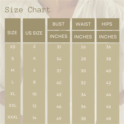 Women Size Chart – LabelRasa