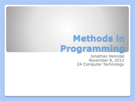 Image result for Method Computer Programming