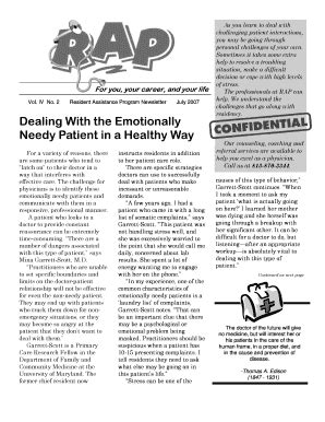 Fillable Online Resident Assistance Program Newsletter Fax Email Print ...