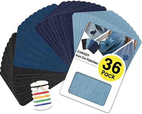 Amazon.com: Bastex Iron-on Jean Patches Repair Kit. Inside & Outside ...