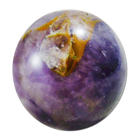 Ratnatraya Energized Metaphysical Amethyst Ball Gemstone Sphere for ...