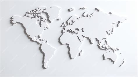 Stylish Map Artwork on a white background | Premium AI-generated image