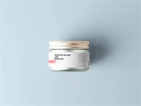 5 Free Cosmetic Frosted Glass Jar Mockup PSD Set - Good Mockups