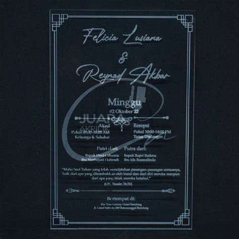 Jual UNDANGAN AKRILIK PERNIKAHAN / ULANG TAHUN / PIAGAM / PENGHARGAAN ...