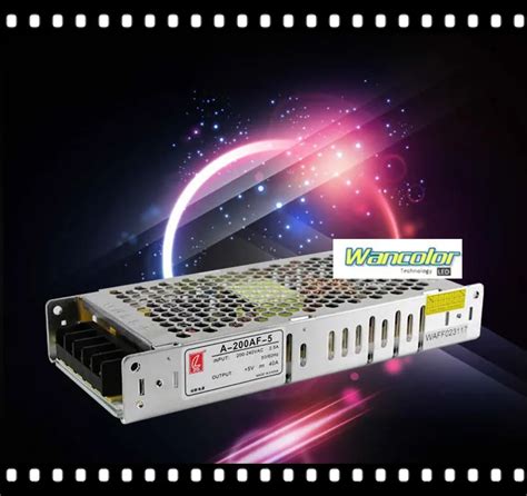 chuanglian Special LED display Switching Power Supply Ultra thin 5V 40A ...