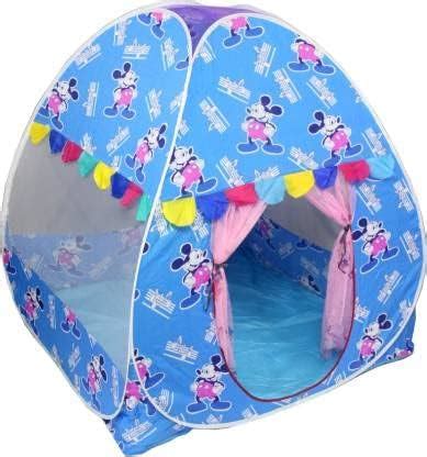 Buy HOMELORE Printed Light Blue Tent House for Kids Foldable Curved Pop ...