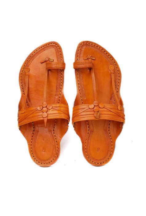 Classic Pure Leather Kolhapuri Flats- For Men – TJORI