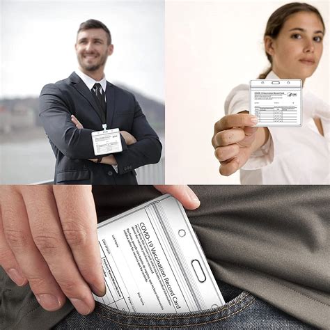 Buy CDC Vaccine Card Protector 4.25x3.77 in, Vaccination Card Holder ...