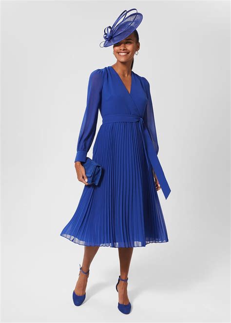 Evelyn Pleated Dress | Hobbs ROW