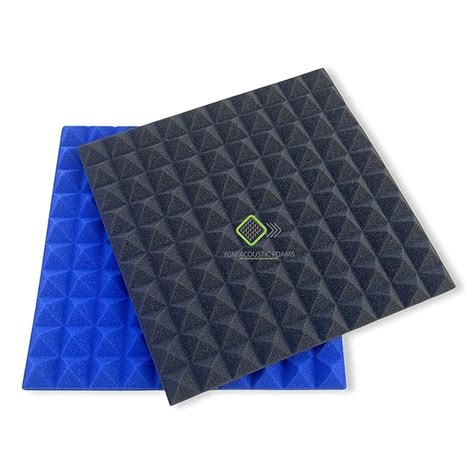 YGM Acoustic Foams® Pyramid Acoustic Panels - Set of 180 | Blue | 1 ...