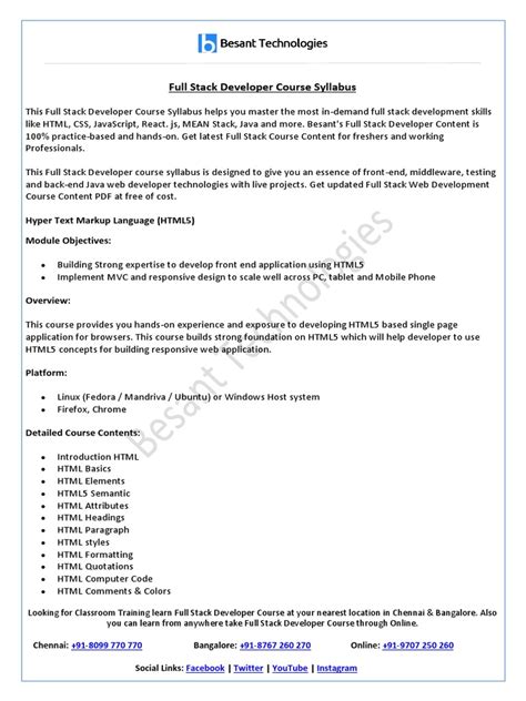 Java Full-Stack Developer Course Syllabus PDF 的图像结果