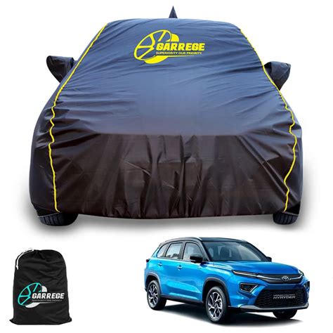 GARREGE Car Body Cover for Toyota Hyryder Car Cover with Mirror ...