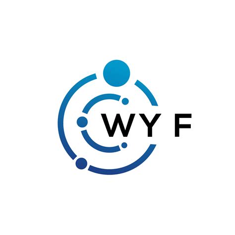 WYF letter technology logo design on white background. WYF creative ...