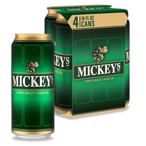 Mickey's Malt Lager Beer, 40 fl oz Glass Bottle, 5.6% ABV - Walmart.com