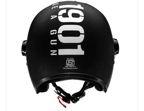 ROYAL ENFIELD MLG COPTER FACE LONG VISOR HELMET - MATT BLACK/DK – UNDER ...