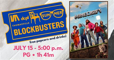 Library Blockbuster: A Minecraft Movie, 14 Randolph St, Thomasville, NC ...
