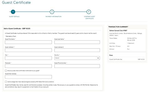 How to add a Guest Certificate | RCI Help | RCI.com