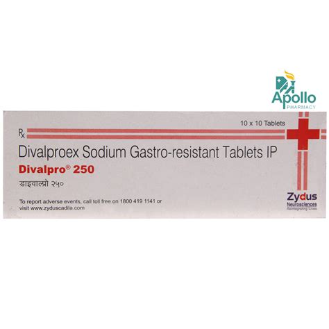 Divalpro 250 Tablet 10's Price, Uses, Side Effects, Composition ...
