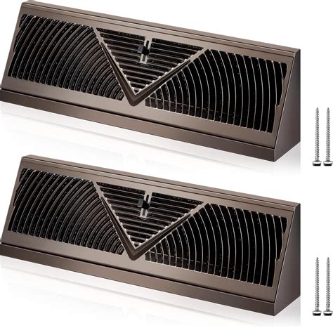 Yaocom 2 Pack 18 Inch Baseboard Register Duct Opening Size Vent Covers ...