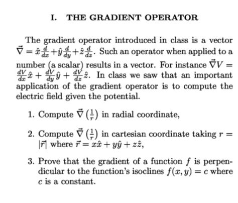 Image result for Vector Calculus Gradient Operator