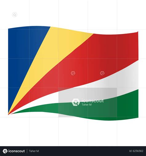 Seychelles Flag Waving Animated Icon - Free Download Maps And Navigation Animated Icons | IconScout