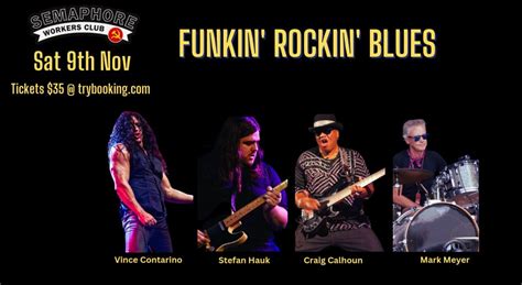 Funkin’ Rockin’ Blues (FRB), Semaphore Workers Club, Adelaide, 9 ...