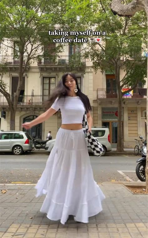 White skirts outfits ideas in 2024 | White skirt outfits, White maxi ...