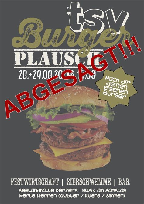 Absage Burgerplausch 2020