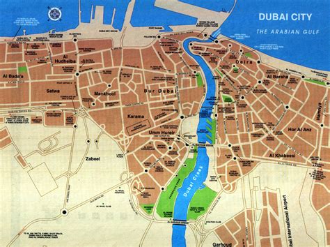Large road map of Dubai city | Dubai | UAE (United Arab Emirates) | Asia | Mapsland | Maps of ...