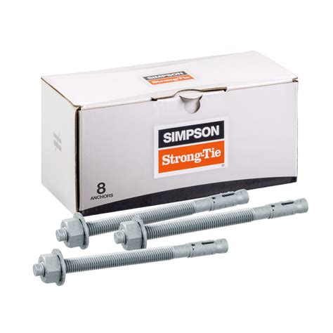 Mechanical Bolt Anchors Simpson Strong-Tie STB2 Strong-Bolt2 Wedge ...