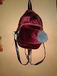 Buy moca Women's Kids Girls Small Mini Velvet stylish trendy Travel ...