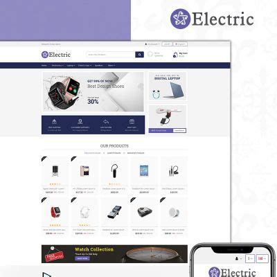 Electric - Electronics Store OpenCart Template #74094 | Opencart ...
