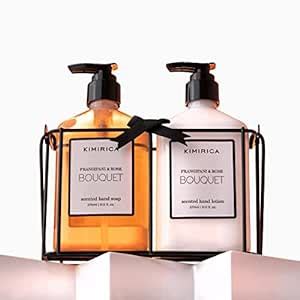 Kimirica Bouquet Hand wash Hand Lotion Duo set with Metal Caddy ...