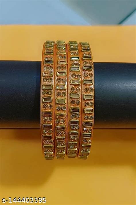 Pure Lac Bangles Sinduri Orange Color – Shefit