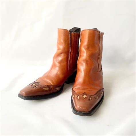 Made in Spain 2tone western short boots | &Dorothy used&vintage 古着屋