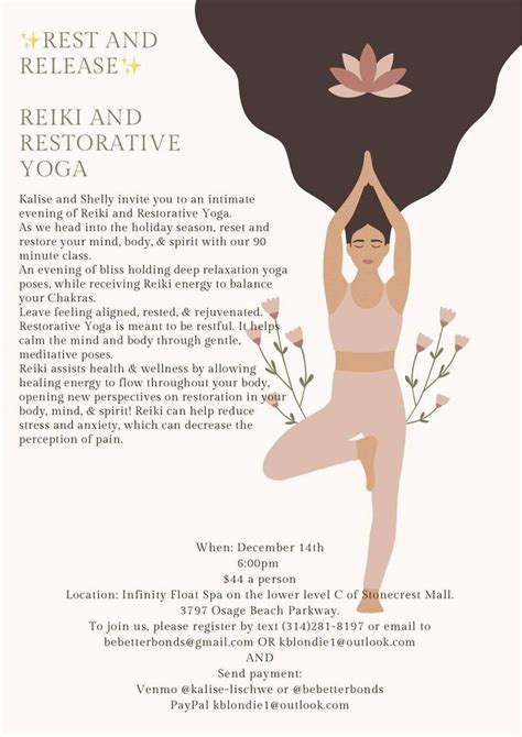 Rest and Release Reiki and Restorative Yoga, Infinity Float Spa, Osage ...