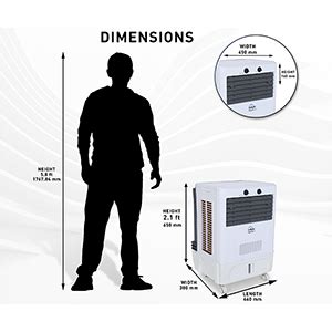 HAVAI Sapphire XL Personal Cooler with Blower - 20L, White : Amazon.in ...