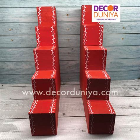 5 Step Diya Stand - Vilakku Padi - DS03 – Decor Duniya