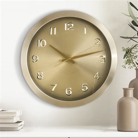 Buy Casablanca Glimmer Aluminium Wall Clock - 40cm from Home Centre at ...