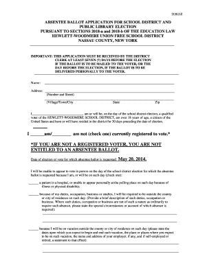 Absentee Ballot Application Form 的图像结果