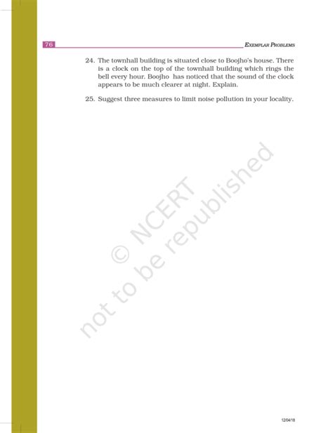 NCERT Exemplar Class 8 Science Chapter 13 - Sound