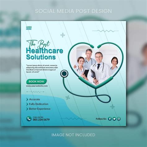 Neuer Social-Media-Post über medizinische Gesundheitsversorgung und ...