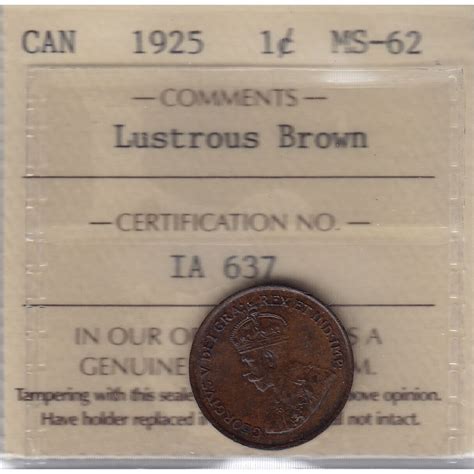 1925 One Cent - Geoffrey Bell Auctions