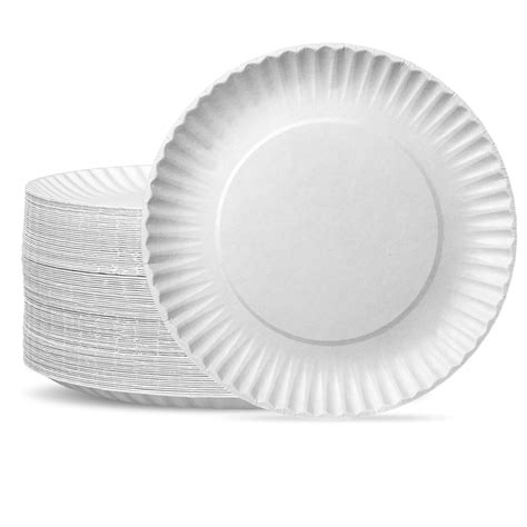 White Paper Plate