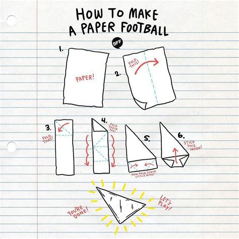 How To Fold A Paper Football Video at Mary Bevis blog