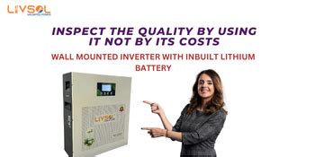 Livsol L-iON1500 1100VA Smart Solar Wall Mountable Inverter with ...