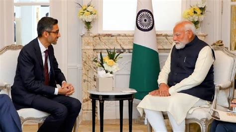 Google’s Boss Sundar Pichai Met PM Modi At AI Action Summit 2025 In ...