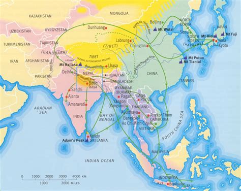 Spread Of Buddhism Map